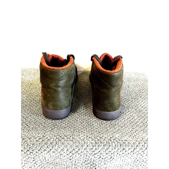 NIKE Lebron x NSW Lifestyle Men’s Leather Gum Olive Green Sz 10.5  604826 300 - Picture 4 of 5